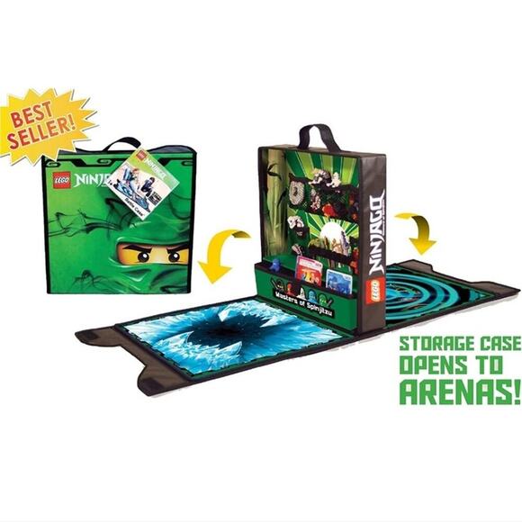 2012 Lego Ninjago Battle Arena Case Master Of Spinjitzu Storage Carrying Bag Box - Picture 6 of 6